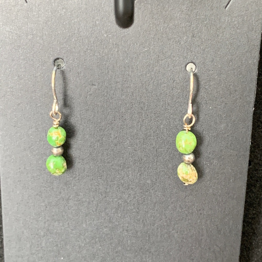 Sonoran Gold 925 Sterling Silver Desert Pearl Dangle Earrings Southwestern Boho